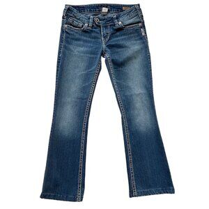 Silver Jeans Womens Tuesday Bootcut blue Denim Jeans Size 26 stretchy Cotton